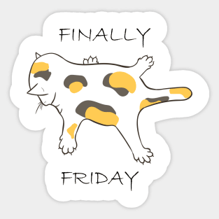 Finally friday Sticker